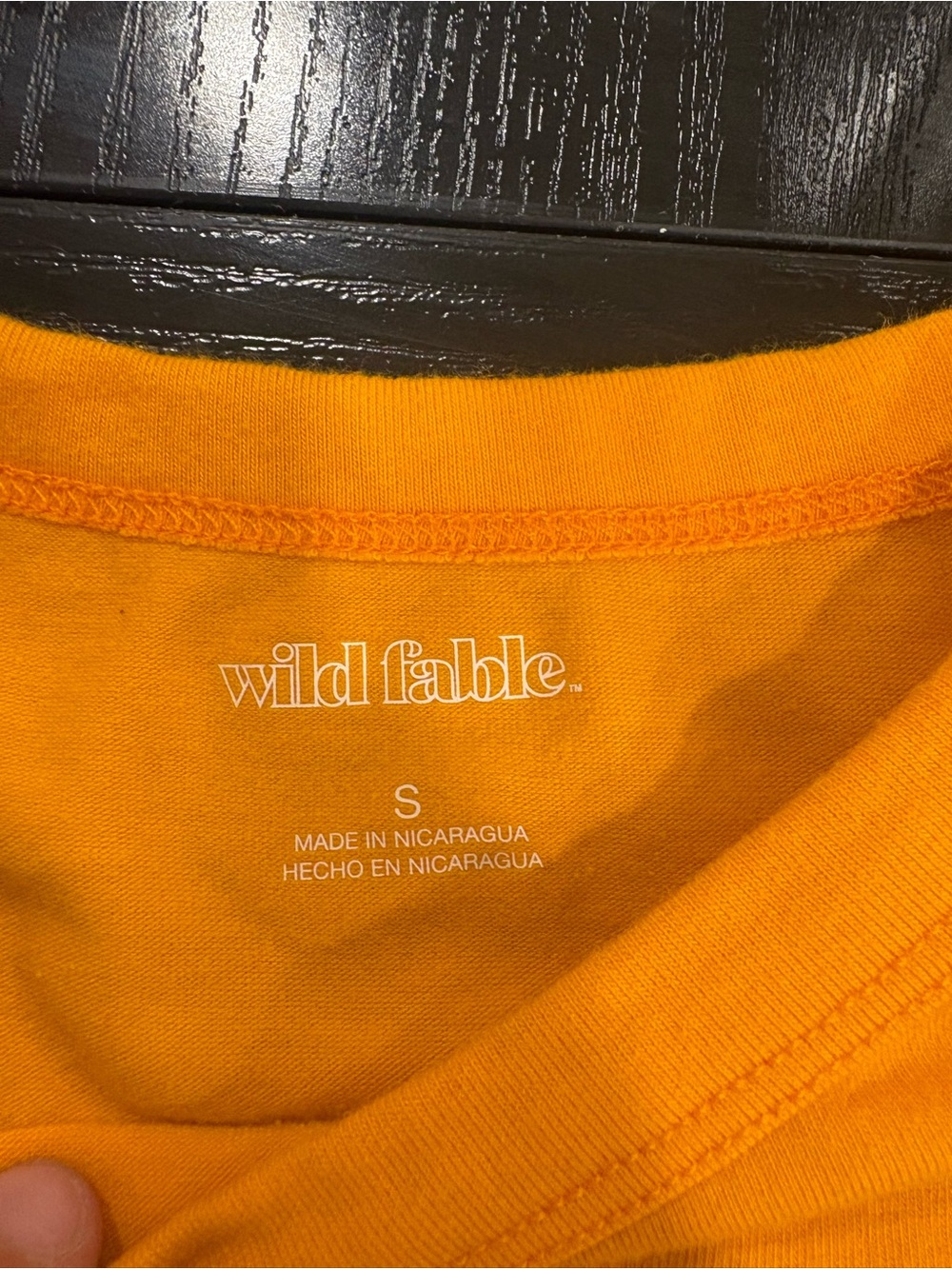 wild fable Women’s  Bright Orange Short Sleeve Crew Tee